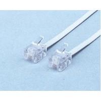 エレコム(ELECOM) MJ-1WH ホワイト スリムモジュラケーブル 1m