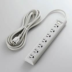 エレコム(ELECOM) T-Y053DA 電源タップ 雷ガード 延長コード 3ピン 7個口 3m