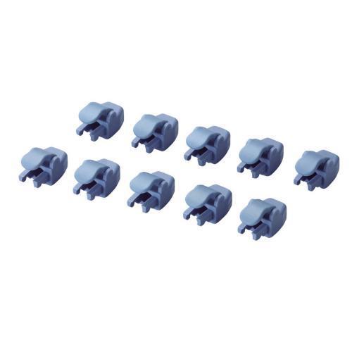 エレコム(ELECOM) LD-RJ45GPC/BU10(ブルー) コネクタ保護カバー 10個入