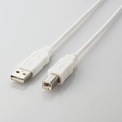 エレコム(ELECOM) USB2-ECO10WH ホワイト USB2.0ケーブル A-B 1m