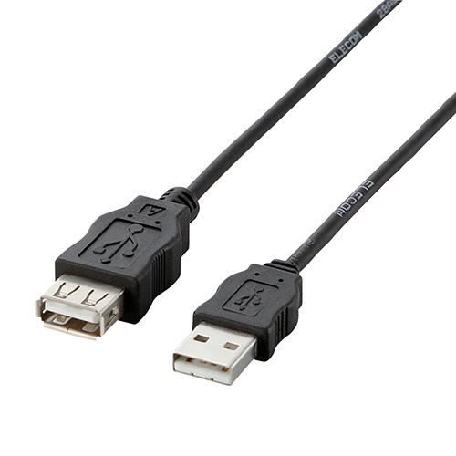 エレコム(ELECOM) USB-ECOEA10 ブラック エコUSB延長ケーブル 1m