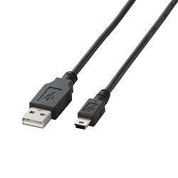 エレコム(ELECOM) U2C-M20BK(ブラック) USB2.0ケーブル A-miniB 2m