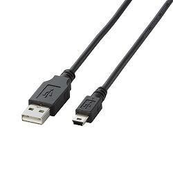 エレコム(ELECOM) U2C-M50BK ブラック USB2.0ケーブル A-miniB 5m