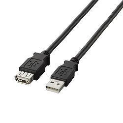 エレコム(ELECOM) U2C-E30BK ブラック USB2.0延長ケーブルA-A 3m