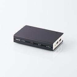 エレコム(ELECOM) KVM-DVHDU2 DVI対応パソコン自動切替器 USB 2台切替