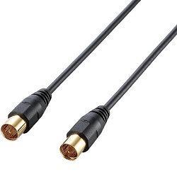 エレコム(ELECOM) AV-ATSS30BK(ブラック) アンテナケーブル ストレートーストレート 3m