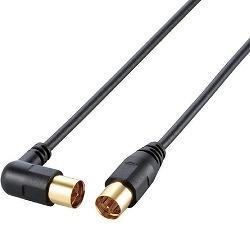 エレコム(ELECOM) AV-ATLS70BK ブラック アンテナケーブル L型-ストレート 7m