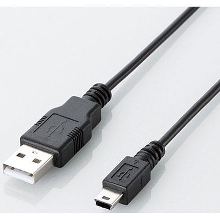 エレコム(ELECOM) U2C-JM15BK ブラック USB2.0ケーブル A-miniB 1.5m