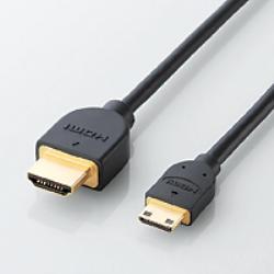エレコム(ELECOM) DH-HD14EM10BK ブラック イーサネット対応 HDMI-Miniケーブル 1m