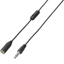 エレコム(ELECOM) EHP-TVE0130BK ブラック ボリュームコントローラ付 ヘッドホン延長コード 3m