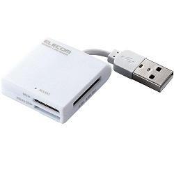 エレコム(ELECOM) MR-K009WH ホワイト ケーブル固定 メモリーカードリーダー