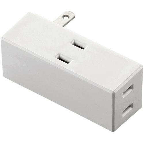 エレコム(ELECOM) T-TR04-2300WH ホワイト トリプルタップ サイドタイプ 2ピン 3個口