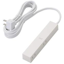 エレコム(ELECOM) AVT-D3-2425WH(ホワイト) デザインタップ 延長コード 2ピン 4個口 2.5m