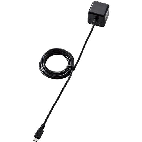 エレコム(ELECOM) MPA-ACMAC155BK(ブラック) ケーブル一体型スマホ用AC充電器 長寿命 1A 1.5m