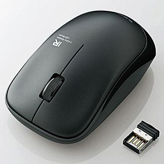 エレコム(ELECOM) M-IR07DRSBK ブラック 2.4GHz接続 赤外線LED 3ボタン