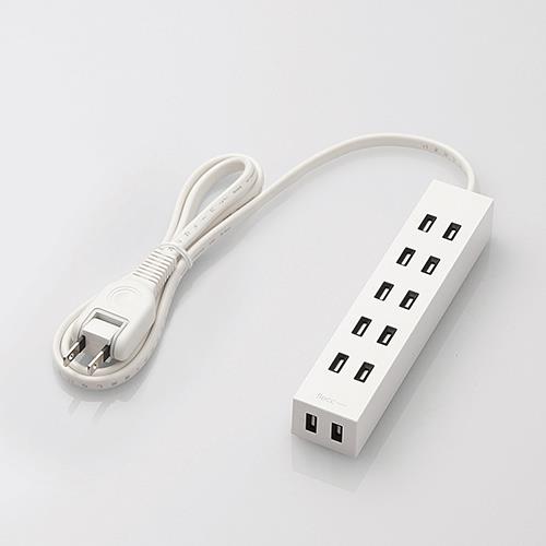 エレコム(ELECOM) T-NFL01-26 flecc barra 6個口 上挿し5･横挿し1 1m T-NFL01-2610WH ホワイト