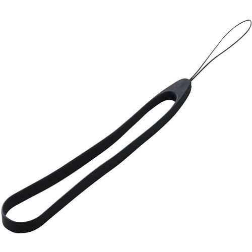 エレコム(ELECOM) P-STH02BK(ブラック) スマートフォン用ハンドストラップ シリコン