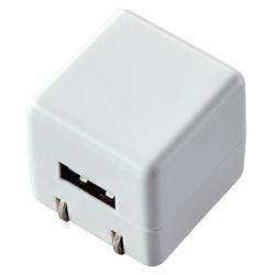 エレコム(ELECOM) AVS-ACUAN007WH キューブ型AC充電器(DAP用･長寿命･1A)