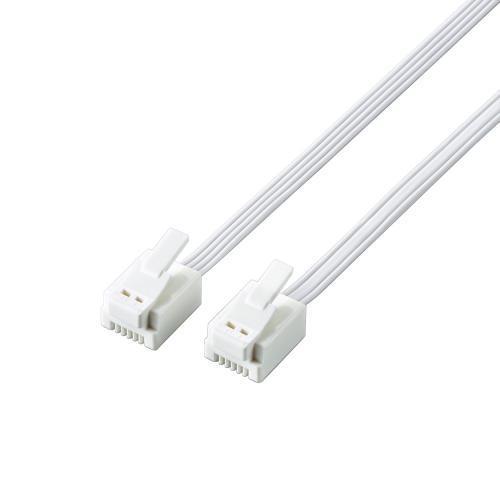 エレコム(ELECOM) MJ-T2WH ツメ折れ防止モジュラーケーブル