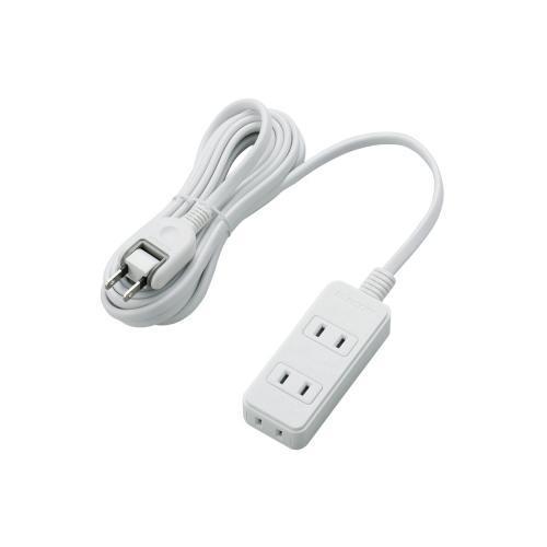 エレコム(ELECOM) T-KS02-2330WH ホワイト 雷ガード付き 電源タップ 延長コード 2ピン 3個口 3m