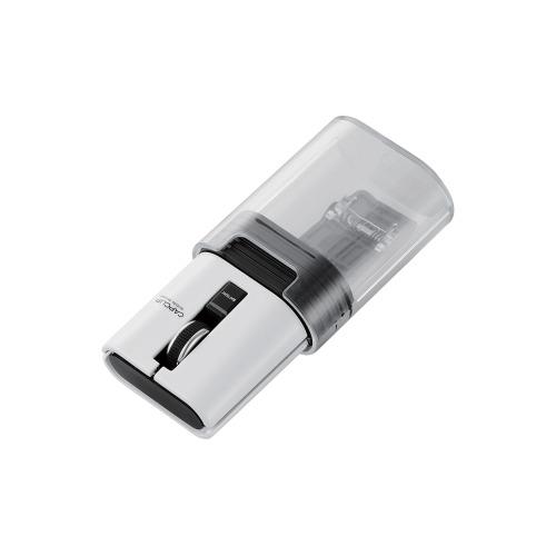 エレコム(ELECOM) M-CC2BRSWH IRﾏｳｽ ｷｬｯﾌﾟｸﾘｯﾌﾟ 静音ﾎﾞﾀﾝ ﾘﾁｳﾑｲｵﾝ電池 Bluetooth 3ﾎﾞﾀﾝ ﾎﾜｲﾄ