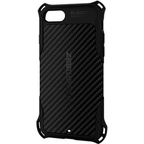 エレコム(ELECOM) PMWA17MZEROGBK(ブラック) iPhone 8用ZEROSHOCK/グリップ