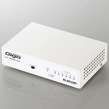 エレコム(ELECOM) EHC-G08MN2-HJW ホワイト 1000BASE-T対応 スイッチングハブ 8ポート