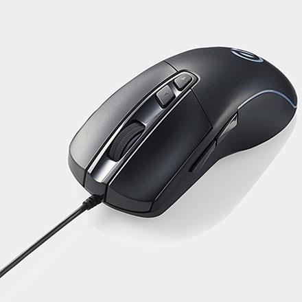 エレコム(ELECOM) M-G01URBK(ブラック) USB 光学センサー方式 ゲーミングマウス 5ボタン