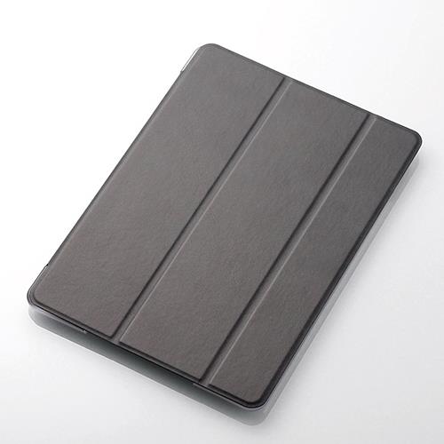 エレコム(ELECOM) TB-A18RWVBK(ブラック) iPad 2018 9.7インチ フラップカバー 背面ｸﾘｱ ｿﾌﾄﾚｻﾞｰ 2ｱﾝｸﾞﾙ