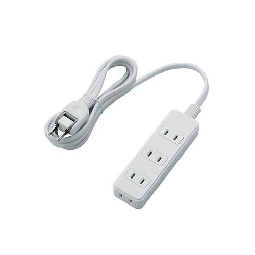 エレコム(ELECOM) T-S02-2420WH ホワイト 電源タップ 延長コード 2ピン 4個口 2m