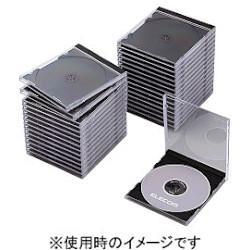 エレコム(ELECOM) CCD-JSCN30BK ブラック Blu-ray/DVD/CDケース 標準 PS 1枚収納
