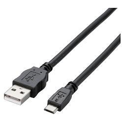 エレコム(ELECOM) TB-AMB2A08BK(ブラック) A-MicroBケーブル 2A対応MicroUSB