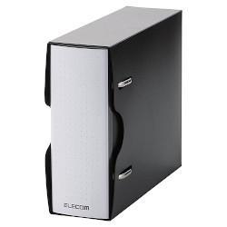 エレコム(ELECOM) CCD-BC02BK ブラック ファイル DVD CD不織布ケース 2穴リング式トレイ専用 1冊