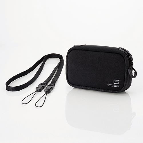 エレコム(ELECOM) DGB-062BK(ブラック) GRAPH GEAR デジタルカメラケース ソフトタイプ