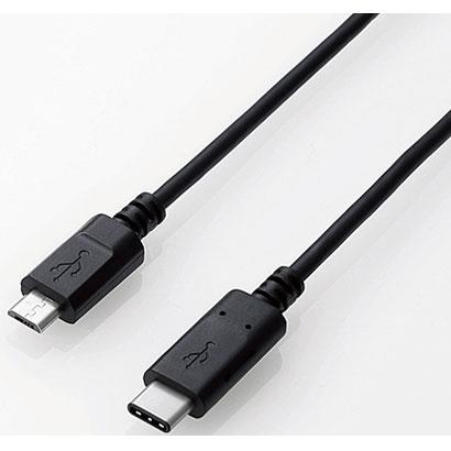 エレコム(ELECOM) U2C-CMB10NBK ブラック U2C-CMBNBKシリーズ USB2.0ケーブル 1.0m