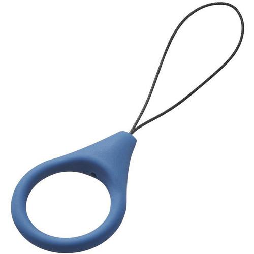 エレコム(ELECOM) P-STF01LBUD ネイビー スマートフォン用フィンガーストラップ シリコン L