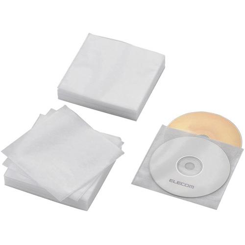 エレコム(ELECOM) CCD-NWB120WH(ホワイト) Blu-ray･CD･DVD対応不織布ケース スタンダード