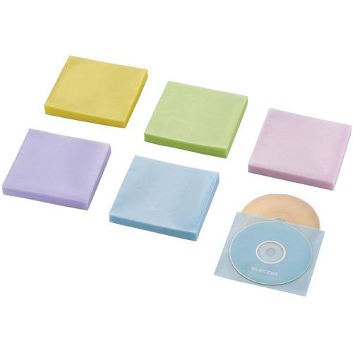 エレコム(ELECOM) CCD-NWB120ASO(アソートカラー) Blu-ray･CD･DVD対応不織布ケース スタンダード