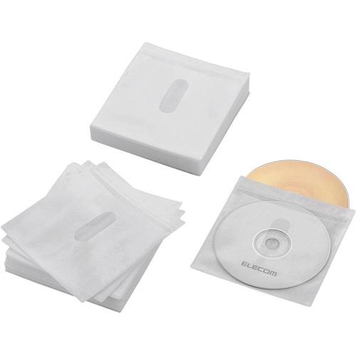 エレコム(ELECOM) CCD-NIWB120WH(ホワイト) Blu-ray･CD･DVD対応不織布ケース タイトルカード