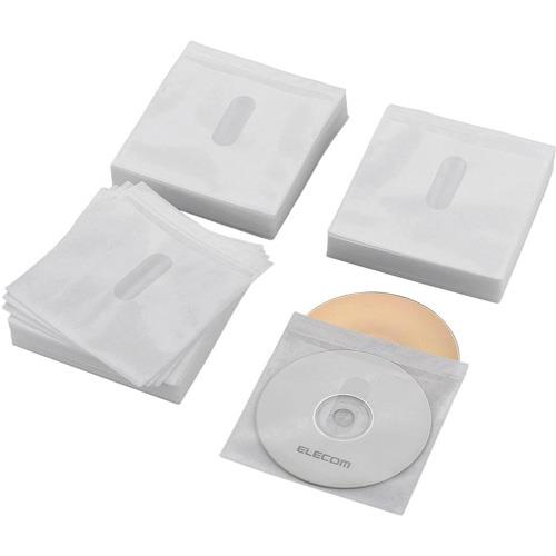 エレコム(ELECOM) CCD-NIWB240WH(ホワイト) Blu-ray･CD･DVD対応不織布ケース タイトルカード