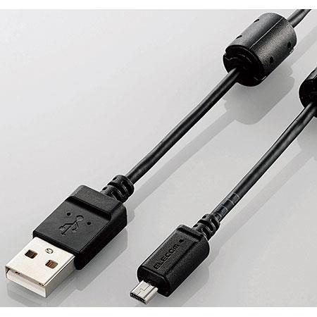 エレコム(ELECOM) DGW-F8UF05BK(ブラック) DGW-F8UFBKシリーズ カメラ接続用USBケーブル 0.5m