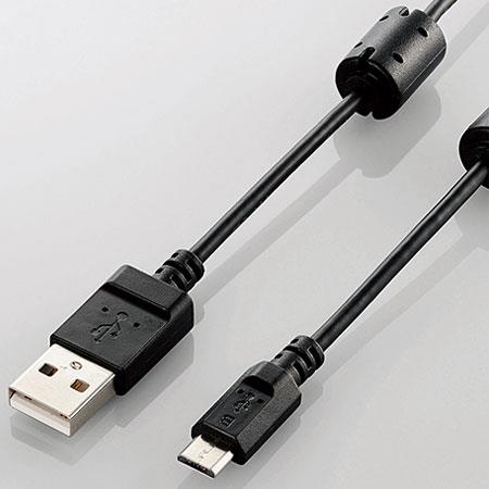 エレコム(ELECOM) DGW-AMBF05BK ブラック DGW-AMBFBKシリーズ カメラ接続用USBケーブル 0.5m