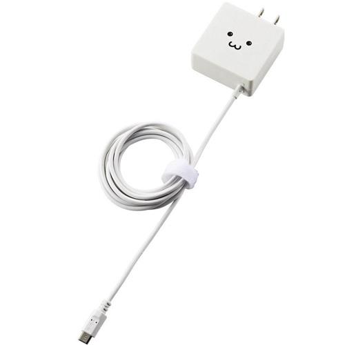 エレコム(ELECOM) MPA-ACMBC154WF スマートフォン･タブレット用充電器 ケーブル一体タイプ