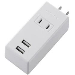 エレコム(ELECOM) MOT-U05-2122WH(ホワイト) モバイルUSBタップ 2ピン 1個口