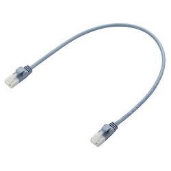 エレコム(ELECOM) LD-GPYT/BU03 Cat6準拠 ツメ折れ防止やわらかLANケーブル 0.3m