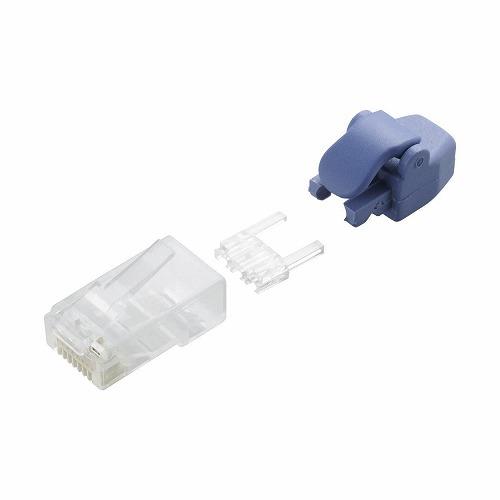 エレコム(ELECOM) LD-6RJ45T10/TP 付きツメの折れないLANコネクタ Cat6 保護カバー 10個入