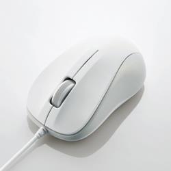 エレコム(ELECOM) M-K5URWH/RS(ホワイト) USB 有線光学式マウス 3個