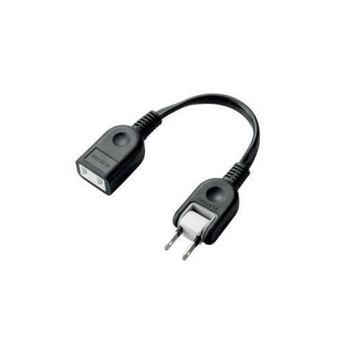 エレコム(ELECOM) T-ADR1BK ブラック ACアダプタ用電源延長コード 1個口