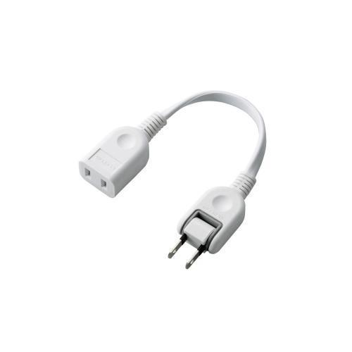 エレコム(ELECOM) T-ADR1WH(ホワイト) ACアダプタ用電源延長コード 1個口