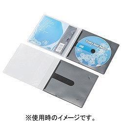エレコム(ELECOM) CCD-DPC10BK ブラック スリムケース 1枚収納 10セット